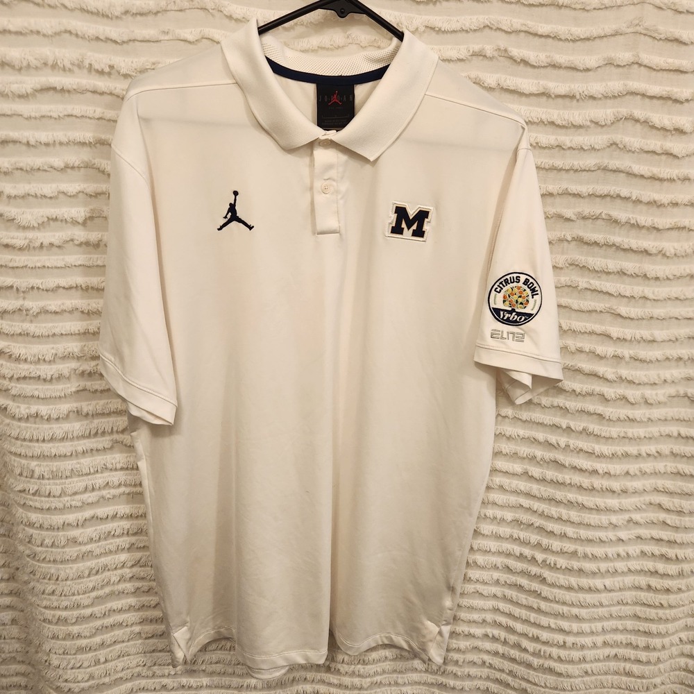 Air‎ Jordan Michigan Wolverines Football Coach Dri Fit Mens L Citrus Bowl